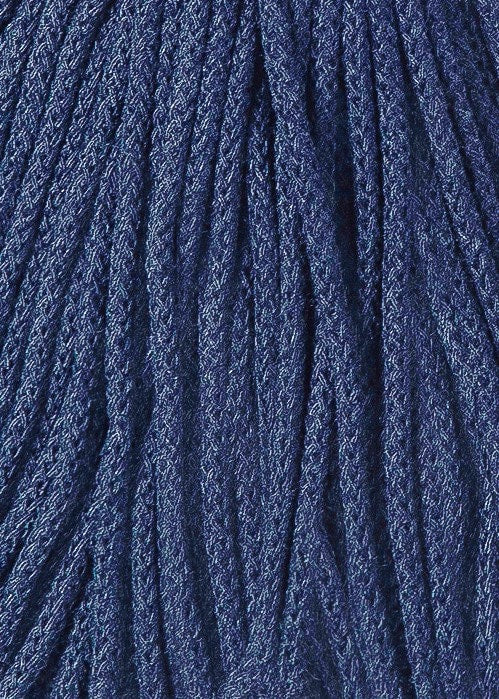 Bobbiny Braided Cord, "Jeans" 3mm, 5mm, 9mm (108 yards/100m) - BasketsandBlanketsNJ