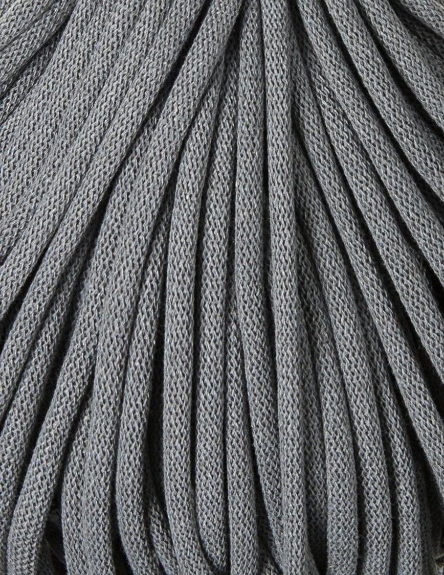 Bobbiny Braided Cord, "Steel" 3mm, 5mm, 9mm (108 yards/100m) - BasketsandBlanketsNJ