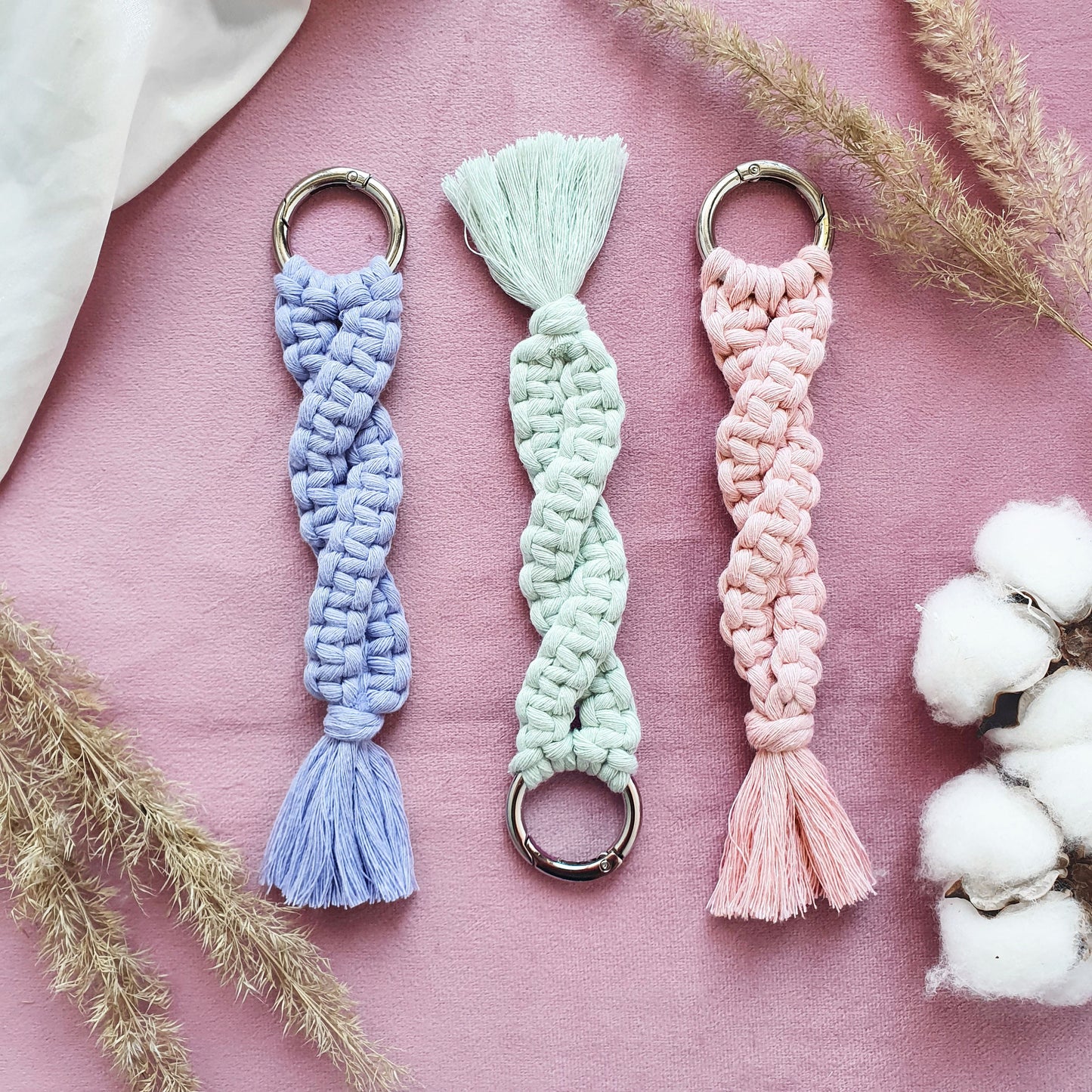 Bobbiny "Mauve" Single Twist Macrame Cord, 9mm, 5mm, 3mm, 1.5mm - BasketsandBlanketsNJ