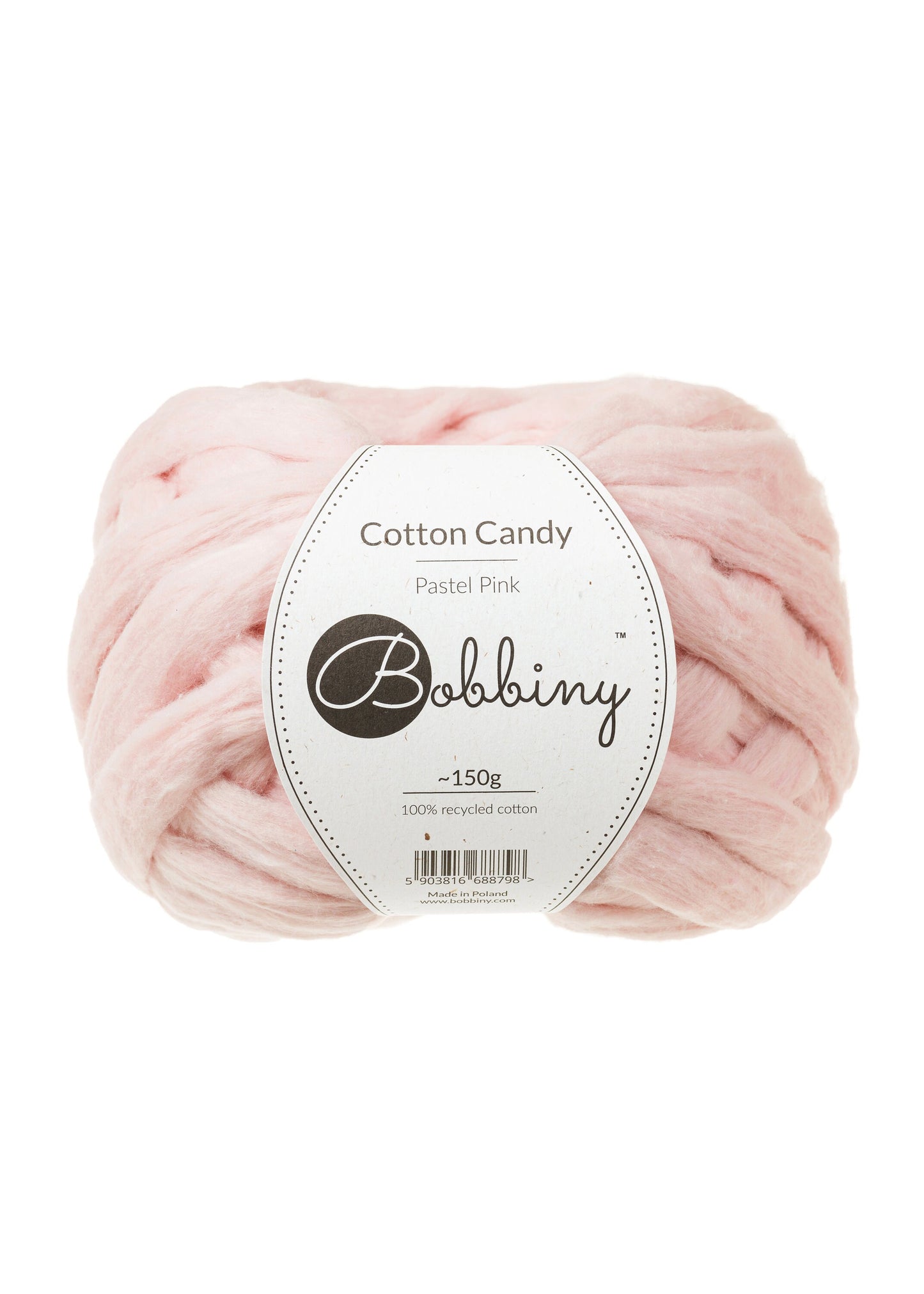 NEW! Bobbiny Cotton Candy Roving, 100 % Recycled Cotton - BasketsandBlanketsNJ
