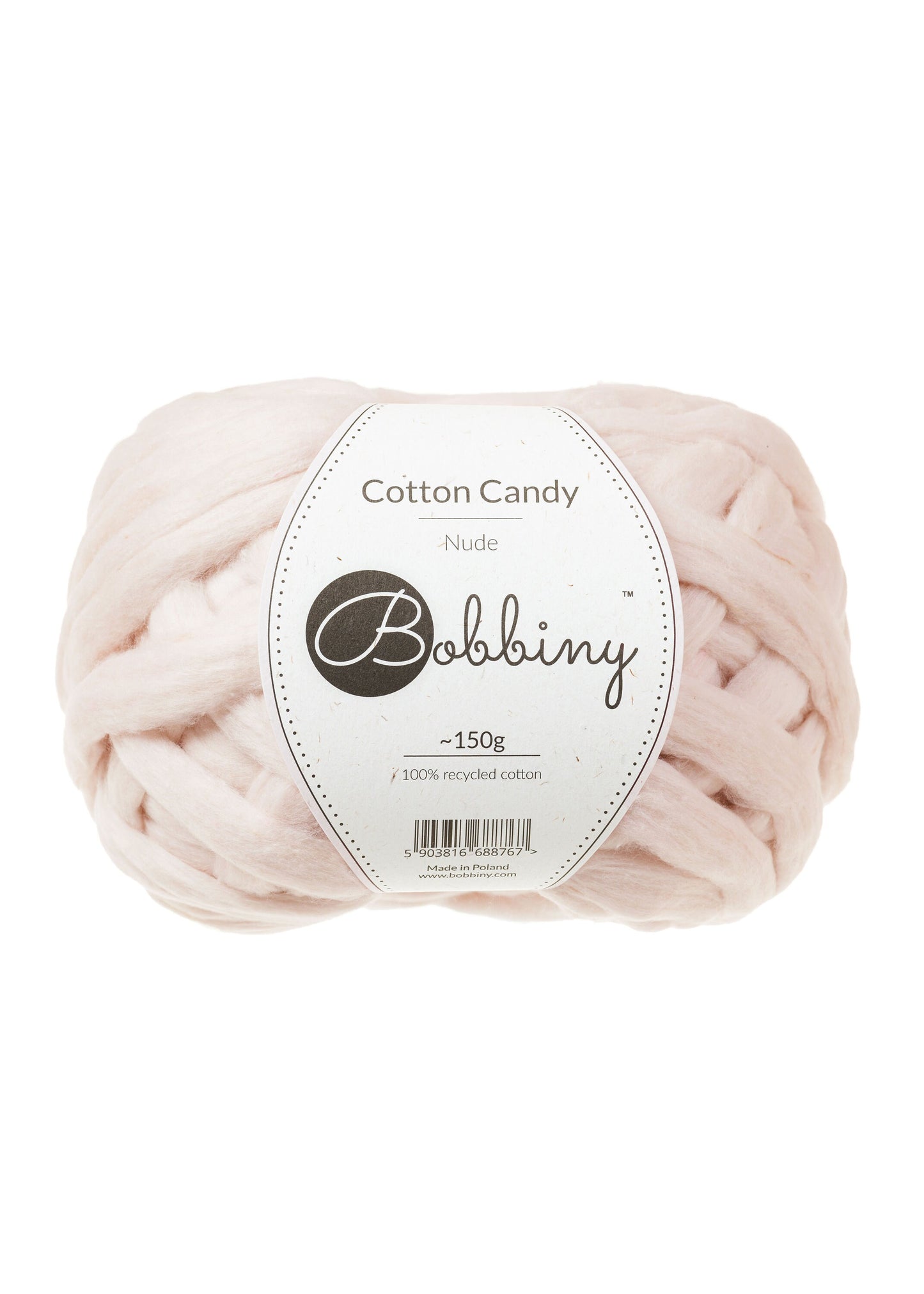 NEW! Bobbiny Cotton Candy Roving, 100 % Recycled Cotton - BasketsandBlanketsNJ