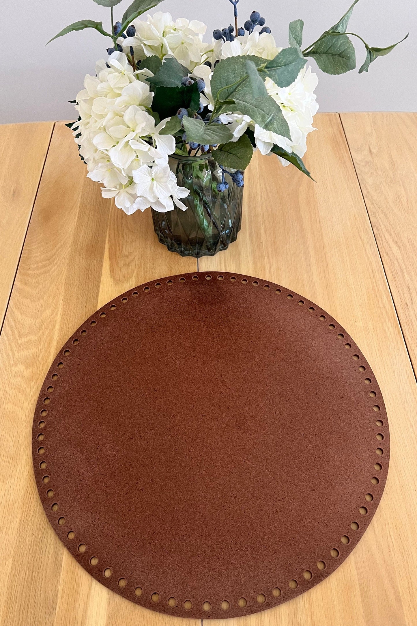 18" Round Basket Bottom, Circular wooden basket bottom, Round wooden basket bottom, Circular basket botton - BasketsandBlanketsNJ
