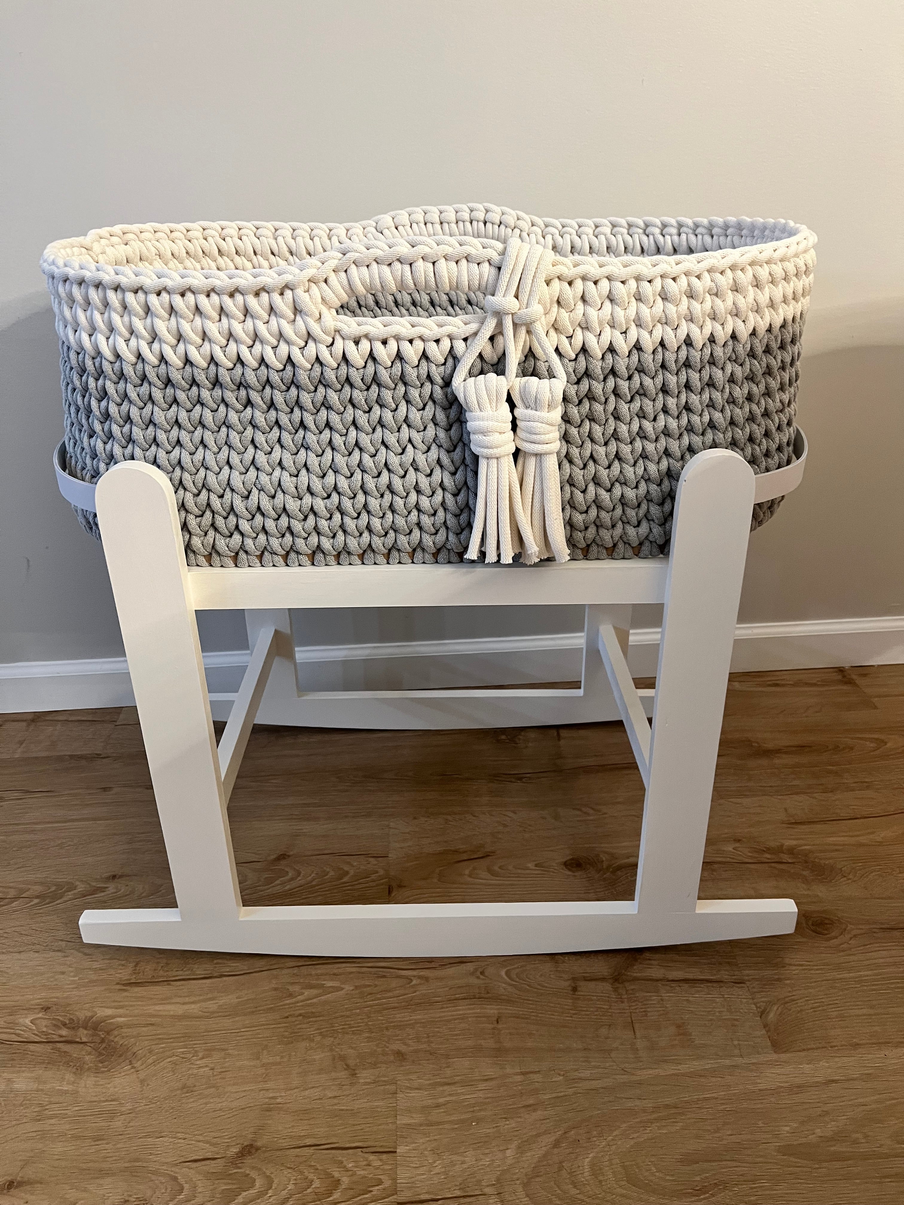 Basenet Moses Basket/Bassinet - Made to order – Our Little Crochet Shop