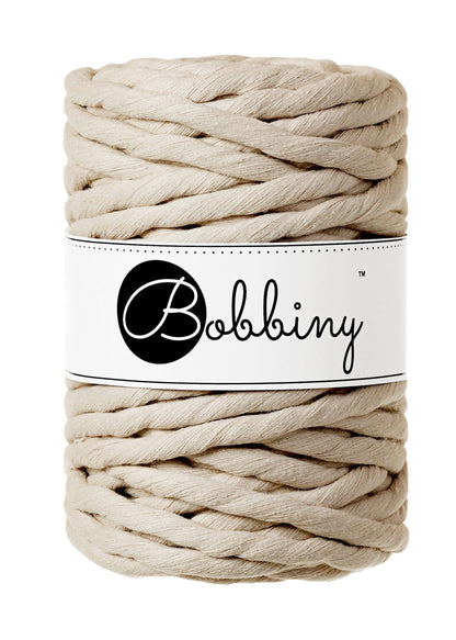 Bobbiny "Beige" Single Twist Macrame Cord, 9mm, 5mm, 3mm, 1.5mm - BasketsandBlanketsNJ