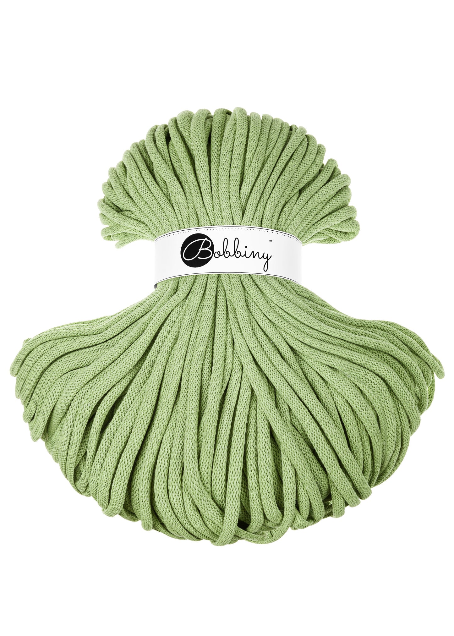 Bobbiny Braided Cord, "Matcha" 3mm, 5mm, 9mm (108 yards/100m) - BasketsandBlanketsNJ