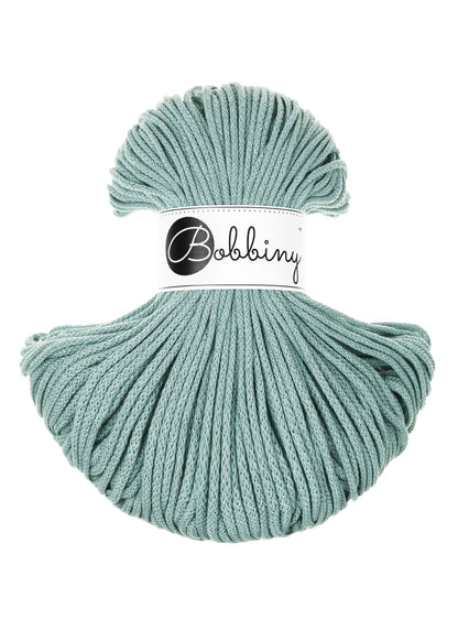 Bobbiny Braided Cord, "Duck Egg Blue" 3mm, 5mm, 9mm (108 yards/100m) - BasketsandBlanketsNJ