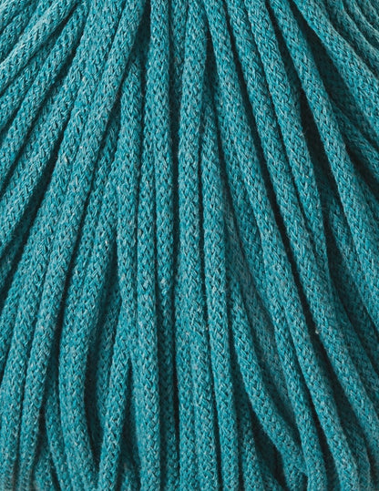 Bobbiny Braided Cord, "Teal" 3mm, 5mm, 9mm (108 yards/100m) - BasketsandBlanketsNJ