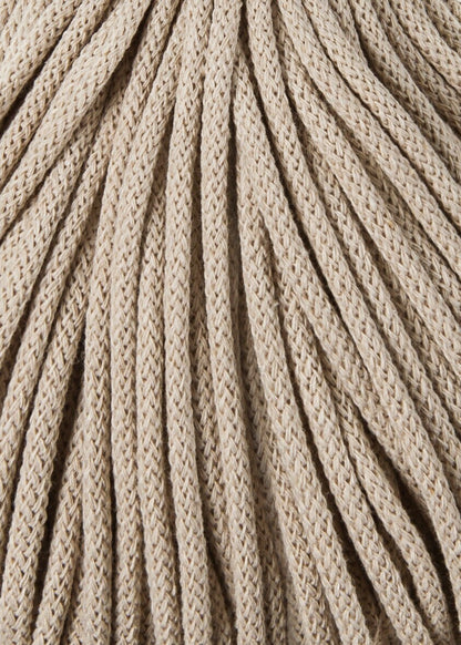 Bobbiny Braided Cord, "Beige" 3mm, 5mm, 9mm (108 yards/100m) - BasketsandBlanketsNJ