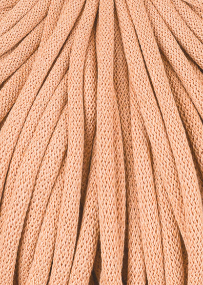 Bobbiny Braided Cord, "Peach Fuzz" 3mm, 5mm, 9mm (108 yards/100m) - BasketsandBlanketsNJ