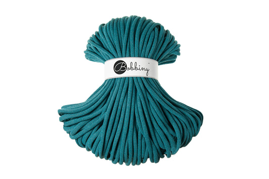 Bobbiny Braided Cord, "Teal" 3mm, 5mm, 9mm (108 yards/100m) - BasketsandBlanketsNJ