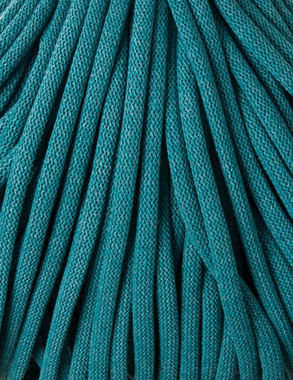 Bobbiny Braided Cord, "Teal" 3mm, 5mm, 9mm (108 yards/100m) - BasketsandBlanketsNJ