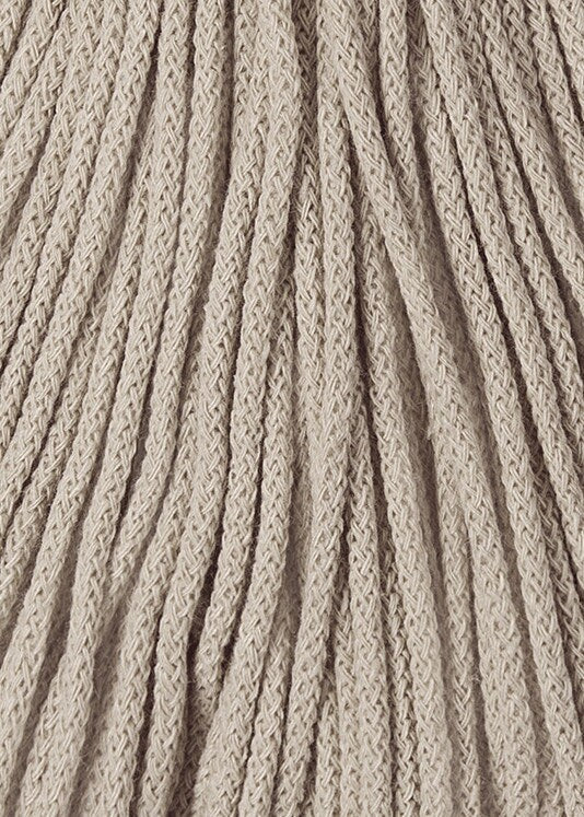 Bobbiny Braided Cord, "Beige" 3mm, 5mm, 9mm (108 yards/100m) - BasketsandBlanketsNJ