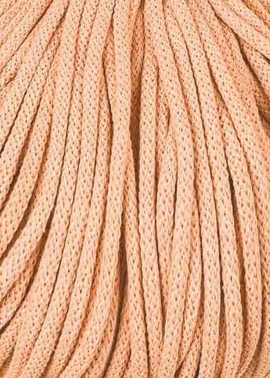 Bobbiny Braided Cord, "Peach Fuzz" 3mm, 5mm, 9mm (108 yards/100m) - BasketsandBlanketsNJ