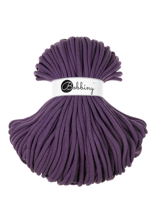 Bobbiny Braided Cord, "Violet" 3mm, 5mm, 9mm (108 yards/100m) - BasketsandBlanketsNJ