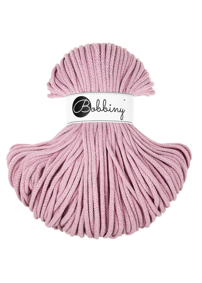 Bobbiny Braided Cord, "Dusty Rose" 3mm, 5mm, 9mm (108 yards/100m) - BasketsandBlanketsNJ