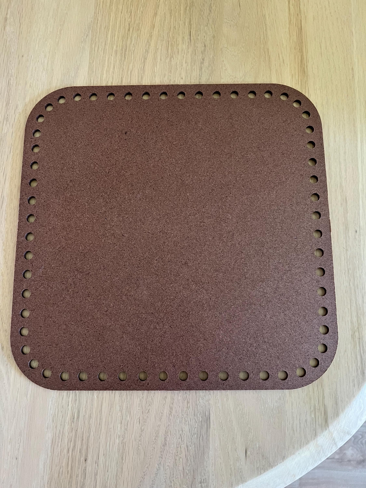 10" square Basket Bottom, Square wooden crochet base - BasketsandBlanketsNJ