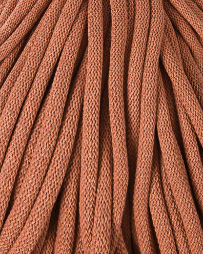 Bobbiny Braided Cord, "Terracotta" 3mm, 5mm, 9mm (108 yards/100m) - BasketsandBlanketsNJ