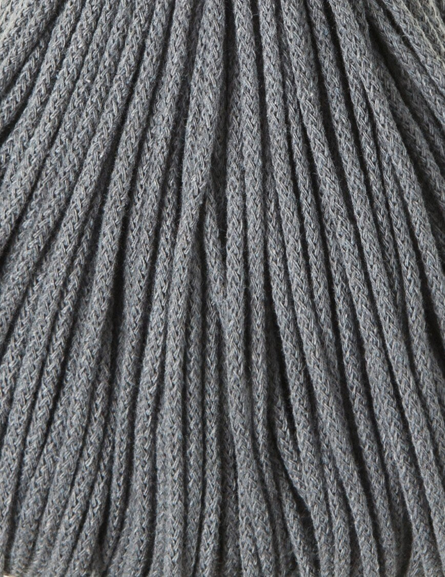 Bobbiny Braided Cord, "Steel" 3mm, 5mm, 9mm (108 yards/100m) - BasketsandBlanketsNJ