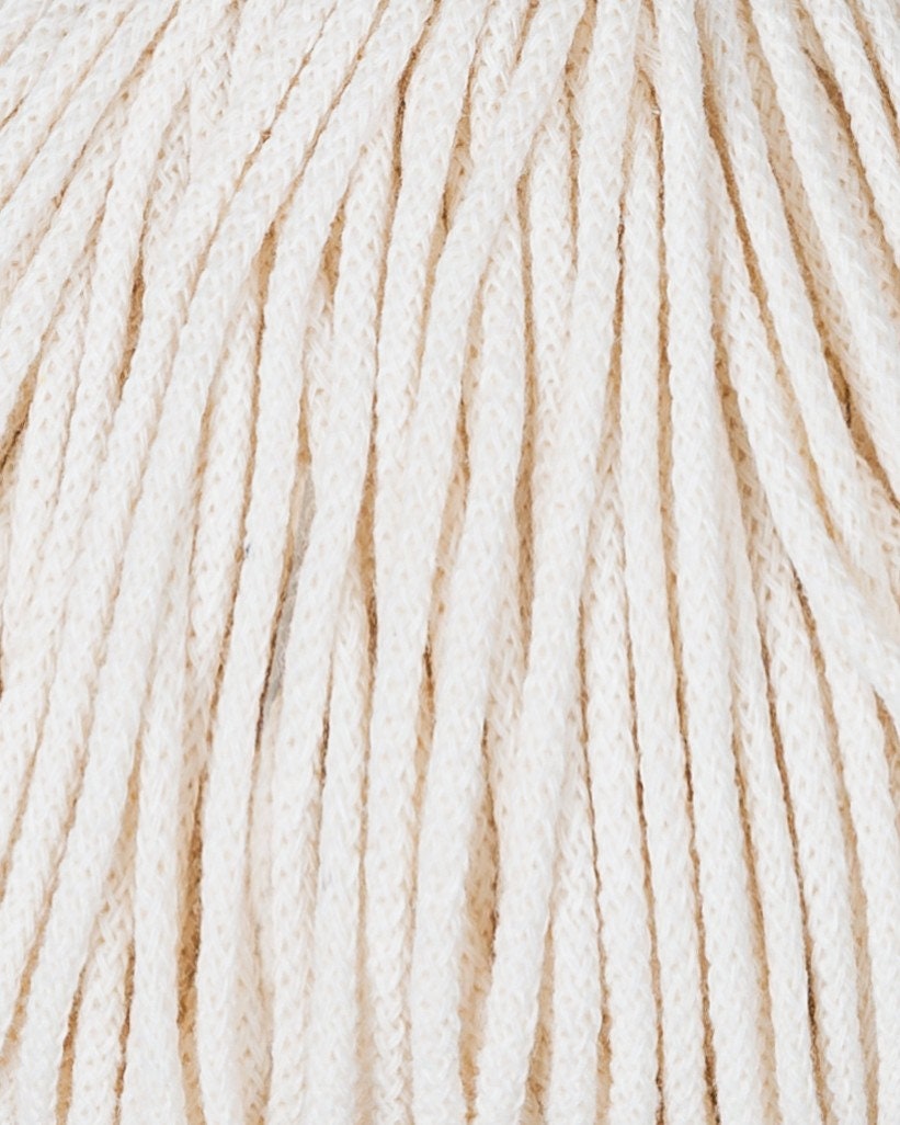 Bobbiny Braided Cord, "Natural" 3mm, 5mm, 9mm (108 yards/100m) - BasketsandBlanketsNJ