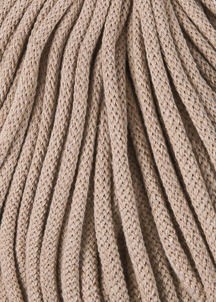 Bobbiny Braided Cord, "Sand" 3mm, 5mm, 9mm (108 yards/100m) - BasketsandBlanketsNJ