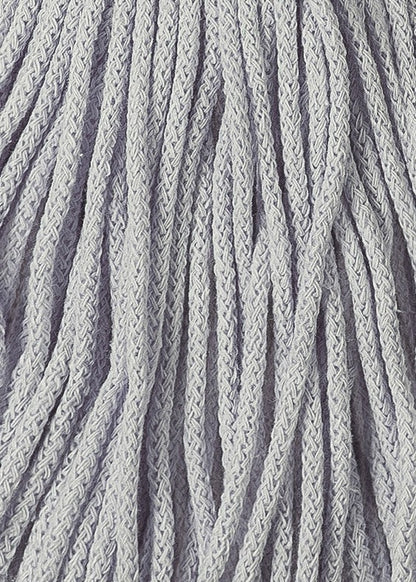 Bobbiny Braided Cord, "Light Grey" 3mm, 5mm, 9mm (108 yards/100m) - BasketsandBlanketsNJ