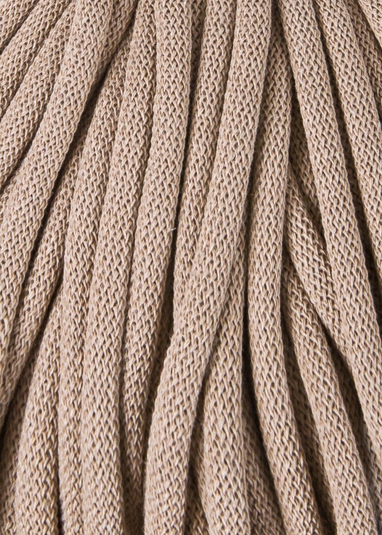 Bobbiny Braided Cord, "Sand" 3mm, 5mm, 9mm (108 yards/100m) - BasketsandBlanketsNJ