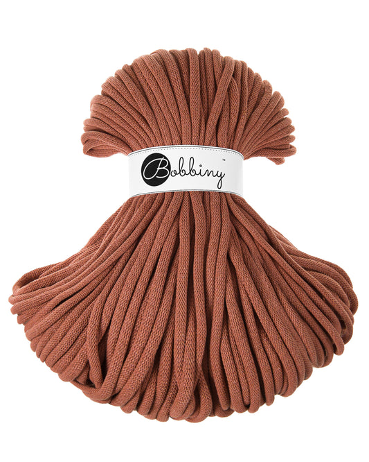 Bobbiny Braided Cord, "Terracotta" 3mm, 5mm, 9mm (108 yards/100m) - BasketsandBlanketsNJ