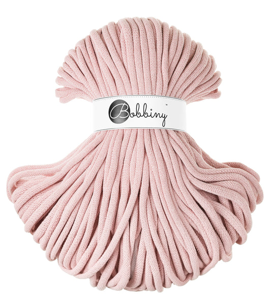 Bobbiny Braided Cord, "Pastel Pink" 3mm, 5mm, 9mm (108 yards/100m) - BasketsandBlanketsNJ