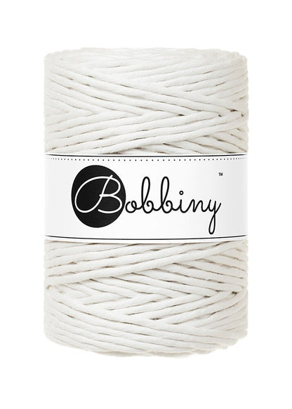 Bobbiny "Off-White" Single Twist Macrame Cord, 9mm, 5mm, 3mm, 1.5mm - BasketsandBlanketsNJ