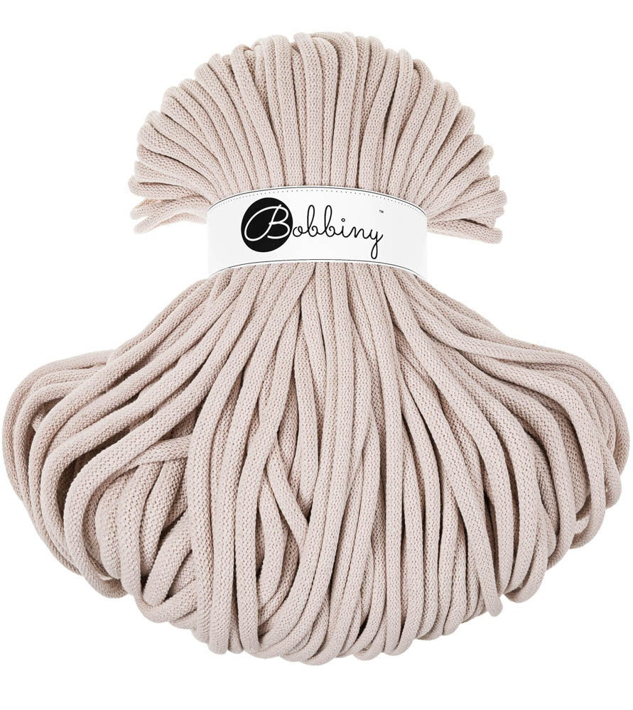 Bobbiny Braided Cord, "Nude" 3mm, 5mm, 9mm (108 yards/100m) - BasketsandBlanketsNJ