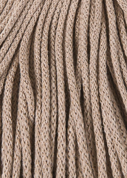 Bobbiny Braided Cord, "Sand" 3mm, 5mm, 9mm (108 yards/100m) - BasketsandBlanketsNJ
