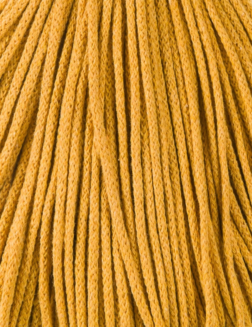 Bobbiny Braided Cord, "Mustard" 3mm, 5mm, 9mm (108 yards/100m) - BasketsandBlanketsNJ