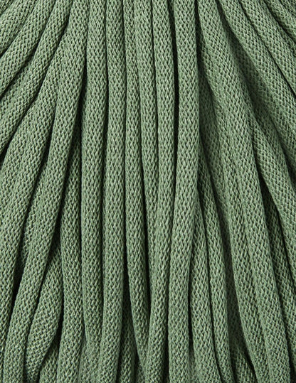 Bobbiny Braided Cord, "Eucalyptus Green" 3mm, 5mm, 9mm (108 yards/100m) - BasketsandBlanketsNJ