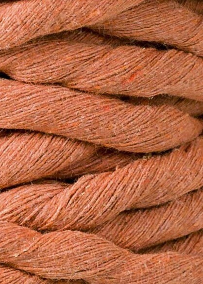 Bobbiny "Terracotta" Single Twist Macrame Cord, 9mm, 5mm, 3mm, 1.5mm - BasketsandBlanketsNJ