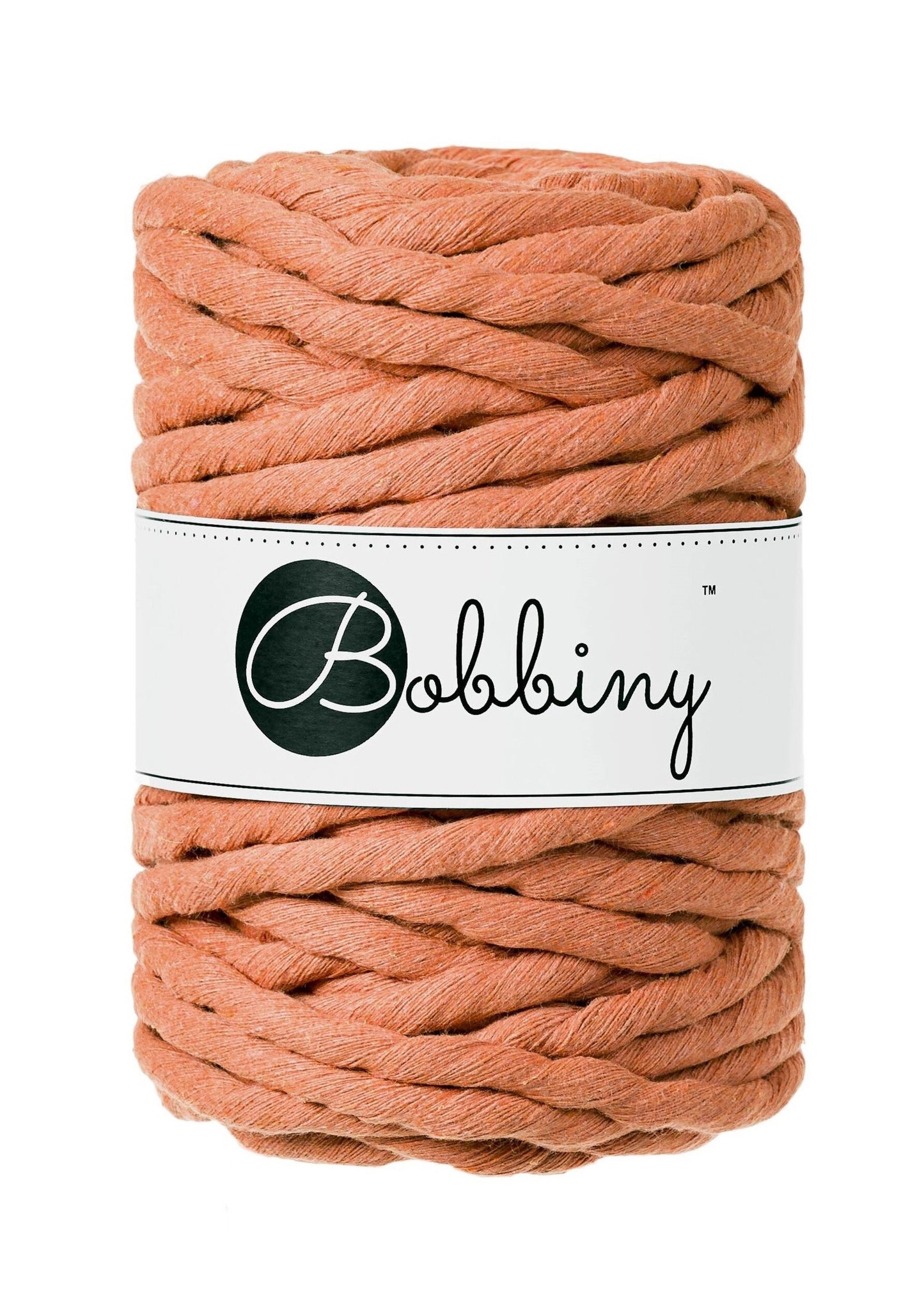 Bobbiny "Terracotta" Single Twist Macrame Cord, 9mm, 5mm, 3mm, 1.5mm - BasketsandBlanketsNJ