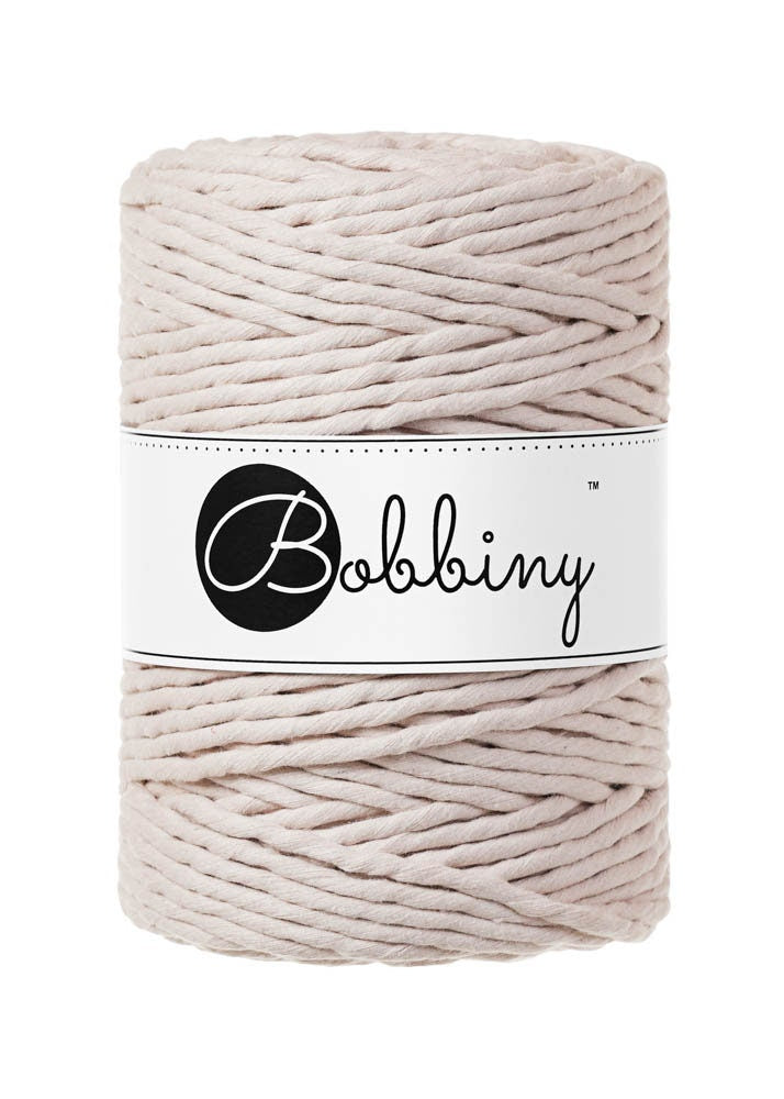 Bobbiny "Nude" Single Twist Macrame Cord, 9mm, 5mm, 3mm, 1.5mm - BasketsandBlanketsNJ