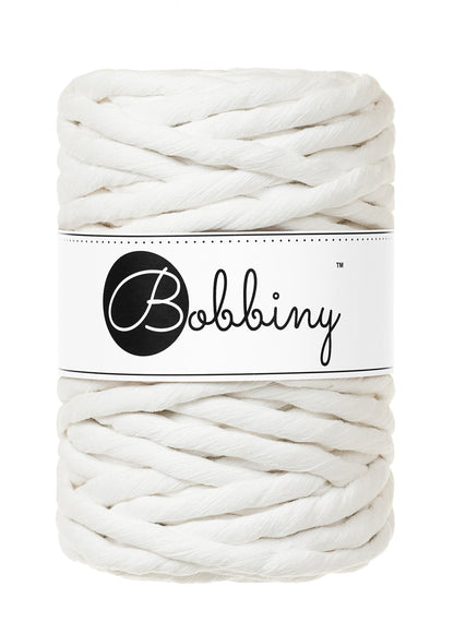 Bobbiny "Off-White" Single Twist Macrame Cord, 9mm, 5mm, 3mm, 1.5mm - BasketsandBlanketsNJ