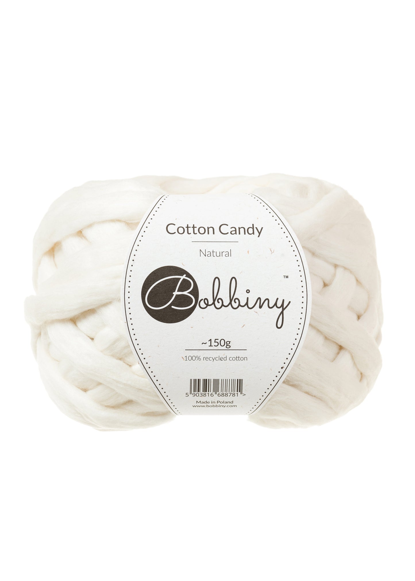 NEW! Bobbiny Cotton Candy Roving, 100 % Recycled Cotton - BasketsandBlanketsNJ