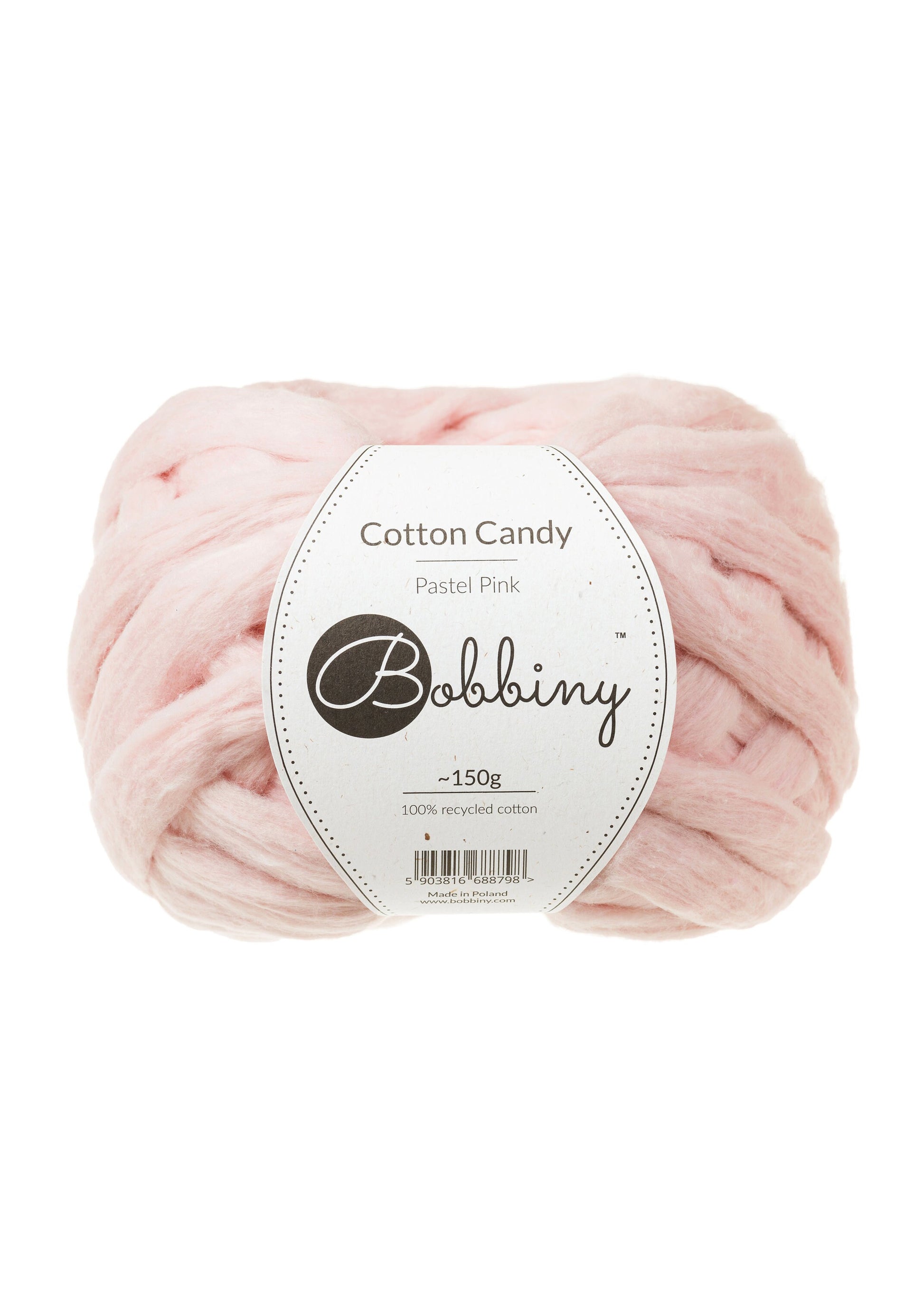 NEW! Bobbiny Cotton Candy Roving, 100 % Recycled Cotton - BasketsandBlanketsNJ