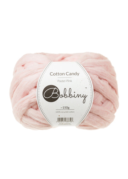 NEW! Bobbiny Cotton Candy Roving, 100 % Recycled Cotton - BasketsandBlanketsNJ