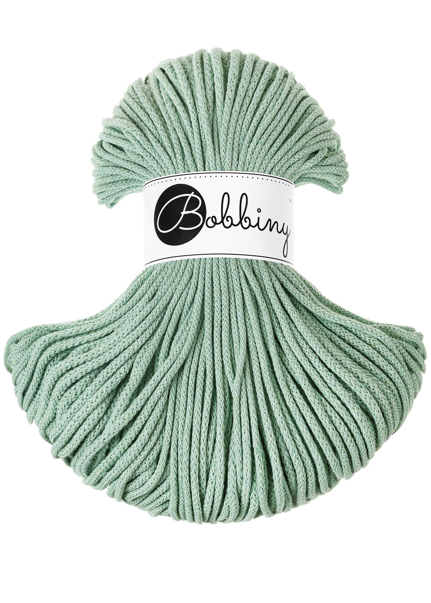 Bobbiny Braided Cord, "Aloe" 3mm, 5mm, 9mm (108 yards/100m) - BasketsandBlanketsNJ