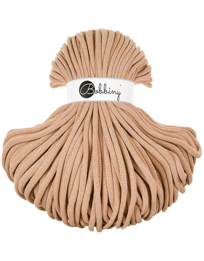 Bobbiny Braided Cord, "Biscuit" 3mm, 5mm, 9mm (108 yards/100m) - BasketsandBlanketsNJ