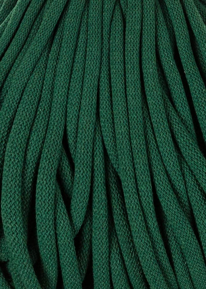 Bobbiny Braided Cord, "Pine Green" 3mm, 5mm, 9mm (108 yards/100m) - BasketsandBlanketsNJ