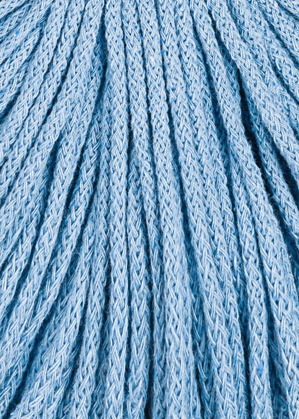 Bobbiny Braided Cord, "Perfect Blue" 3mm, 5mm, 9mm (108 yards/100m) - BasketsandBlanketsNJ