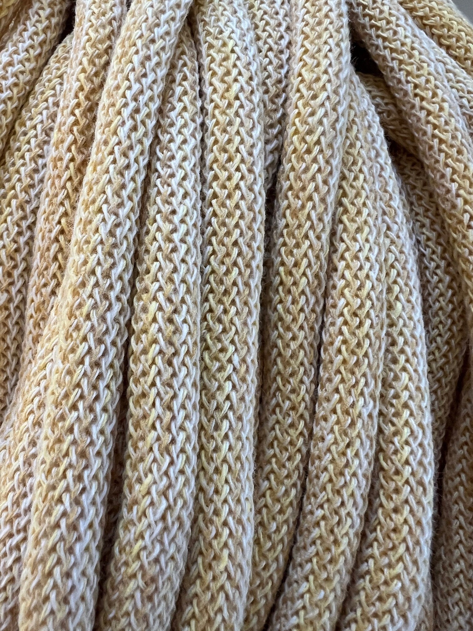 Bobbiny Braided Cord, "Banana Shake" 3mm, 5mm, 9mm (108 yards/100m) - BasketsandBlanketsNJ