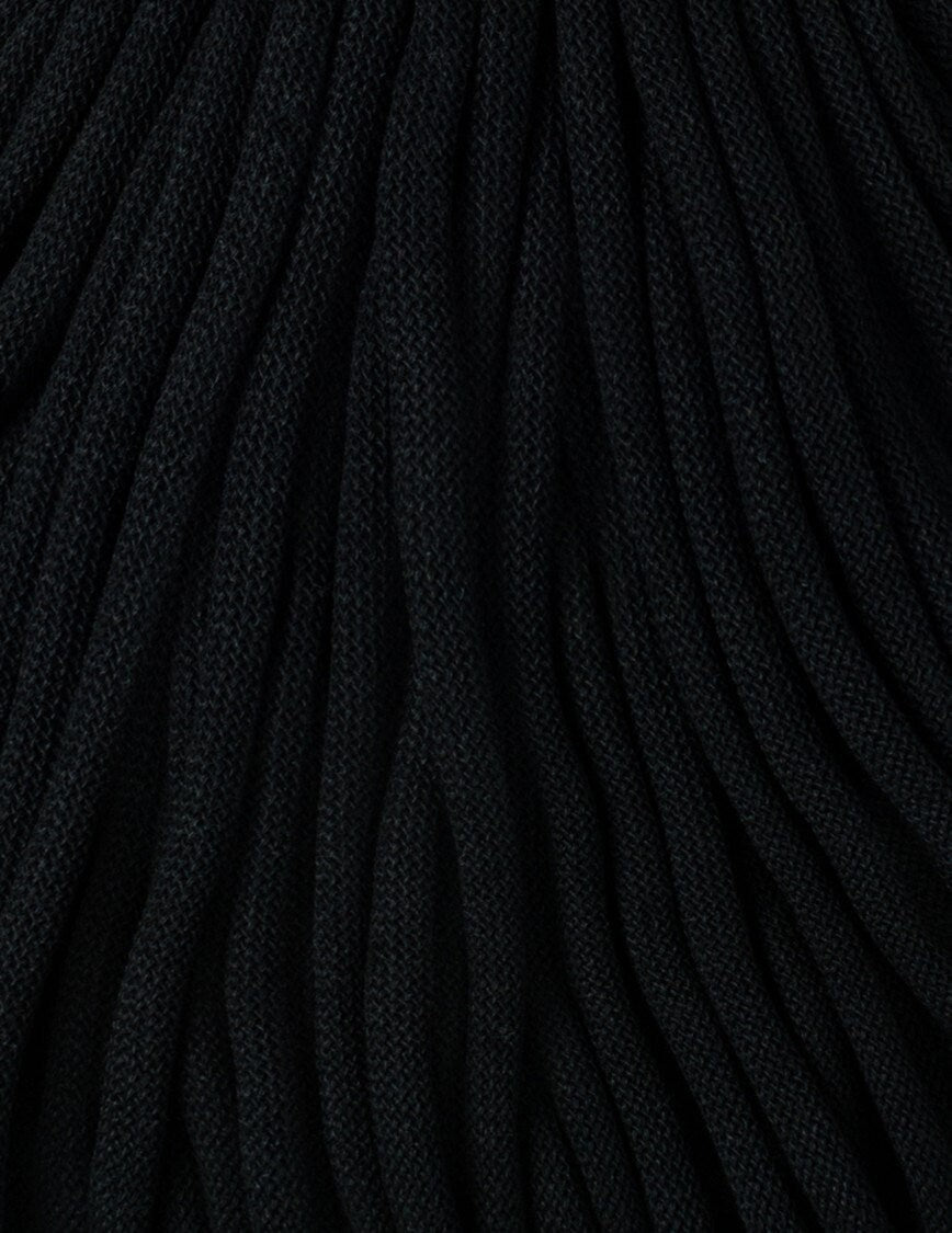 Bobbiny Braided Cord, "Black" 3mm, 5mm, 9mm (108 yards/100m) - BasketsandBlanketsNJ